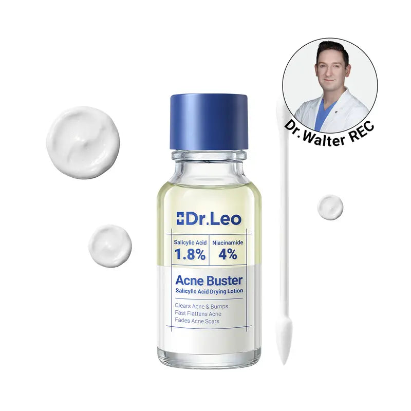 Dr.Leo Drying Lotion | Pimple Treatment & Body Acne Treatment | Visibly Shrinks Pimples in 24 Hours & Helps Fade Acne Marks in 7 Days | With 1.8% Encapsulated Salicylic Acid, 4% Niacinamide & 10% Sulfur (20ml) #mothersdaygift #Summervibes