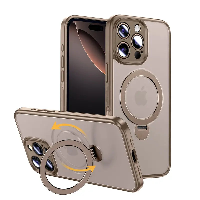 MAGIC JOHN 360 Degrees Rotating Magnetic Stand Phone Case for iPhone and SamSung