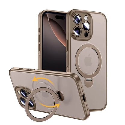 MAGIC JOHN 360 Degrees Rotating Magnetic Stand Phone Case for iPhone and SamSung